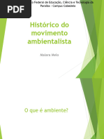 História dos Movimentos Ambientalistas | PDF | Movimento ambientalista ...