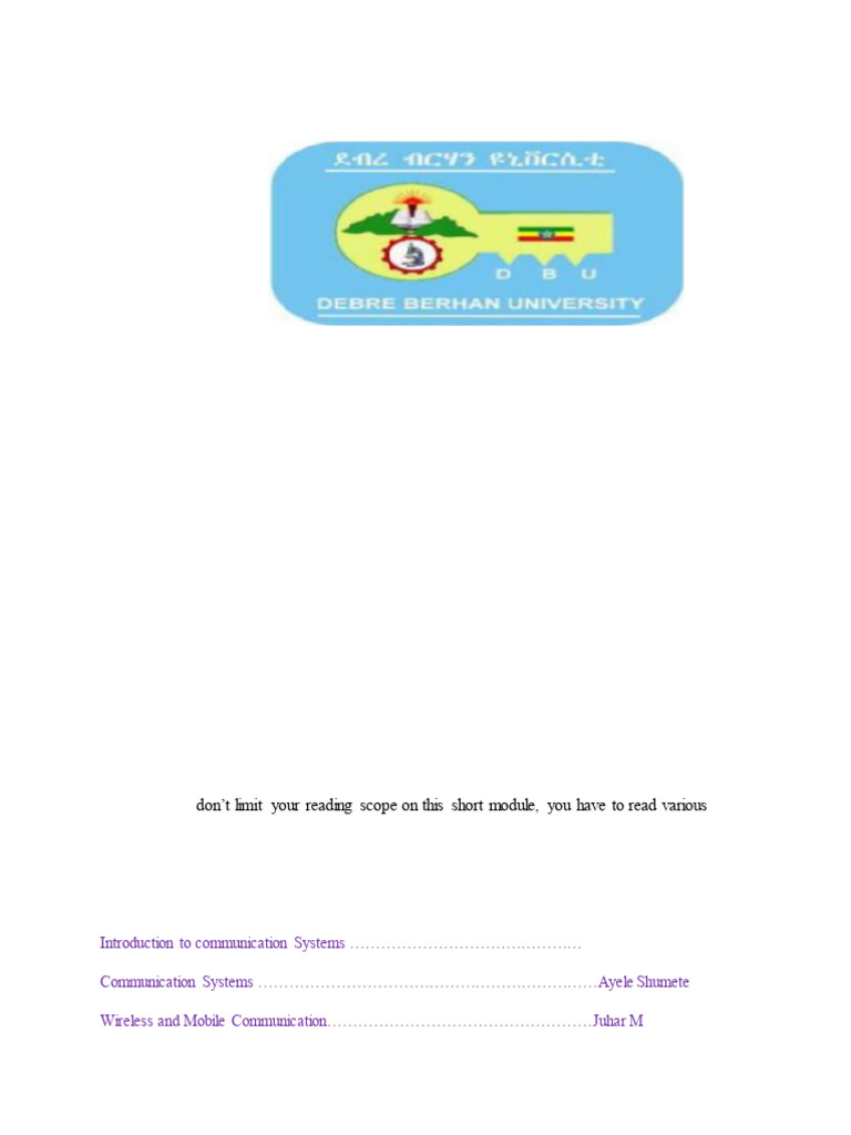 Communication Short Notes | PDF | Frequency Modulation | Modulation