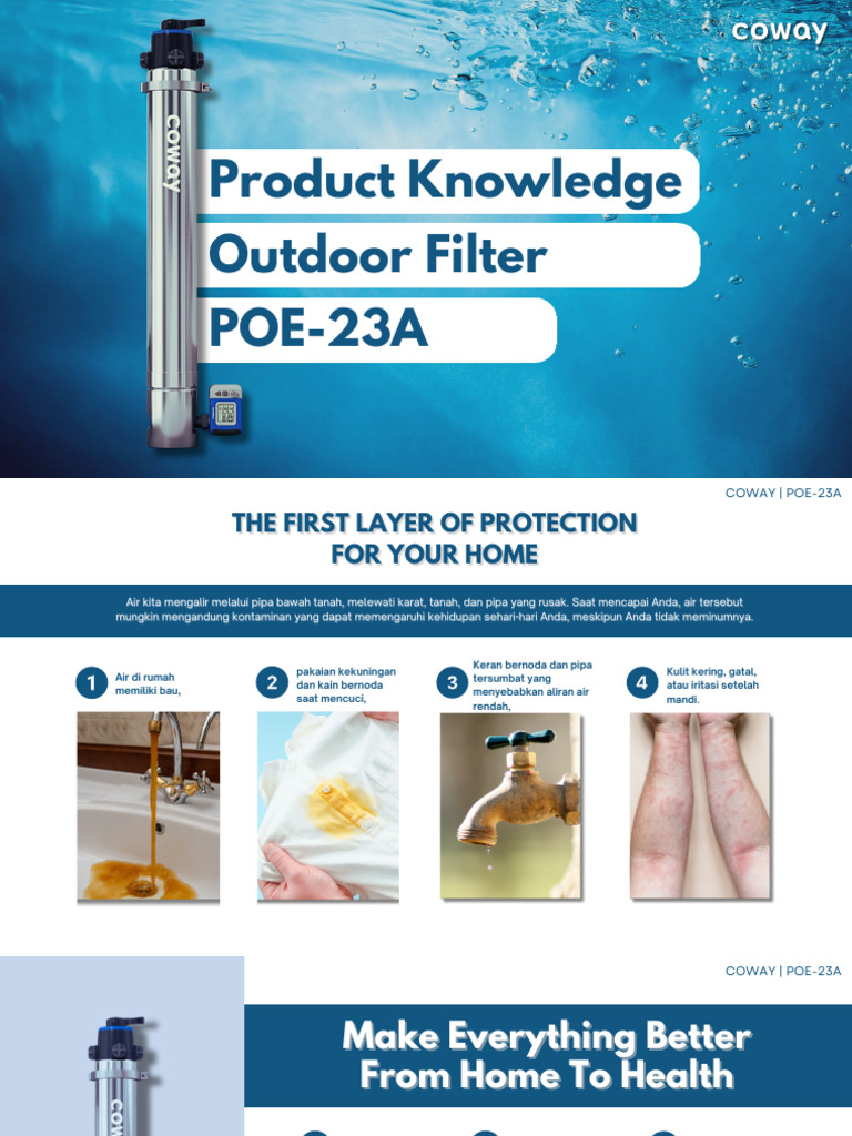 Filter Air Outdoor Coway POE-23A | PDF
