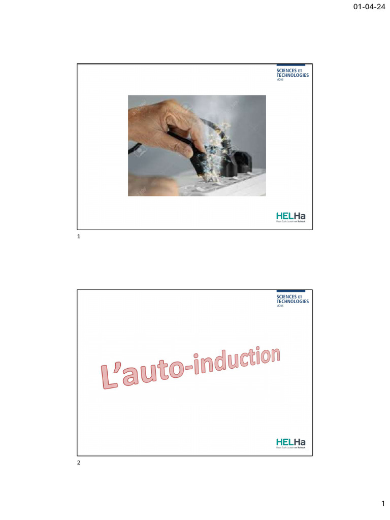Auto-induction et circuits R-L expliqués | PDF | Inducteur | Induction ...