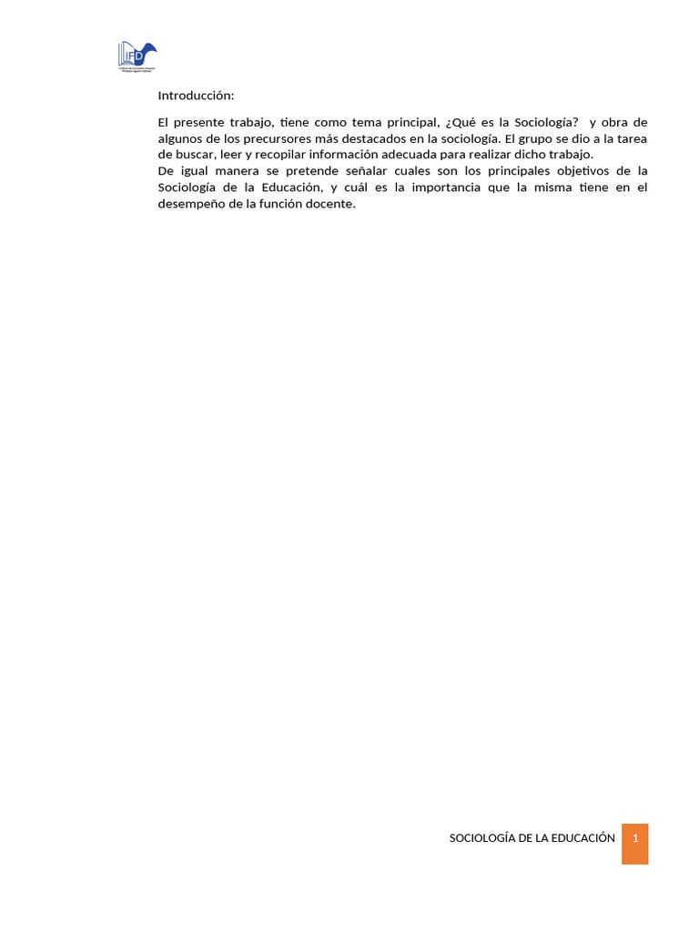 Sociologia de La Educacion | PDF | Max Weber | Sociología