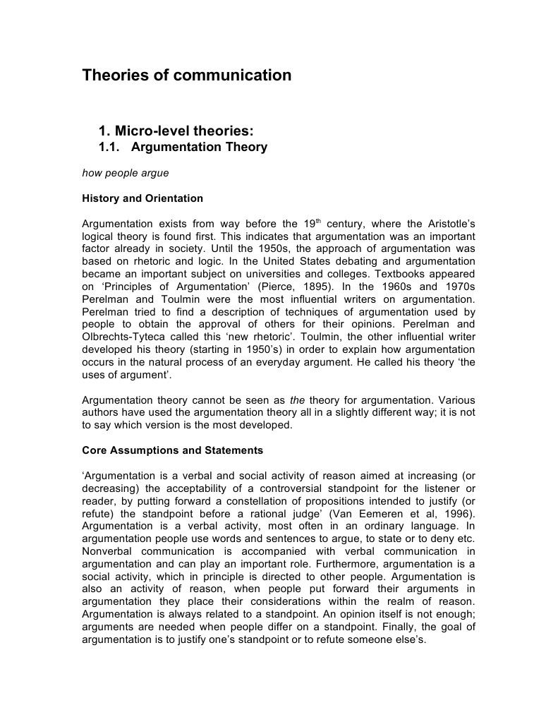 Theories of Communication | PDF | Argumentation Theory | Semiotics