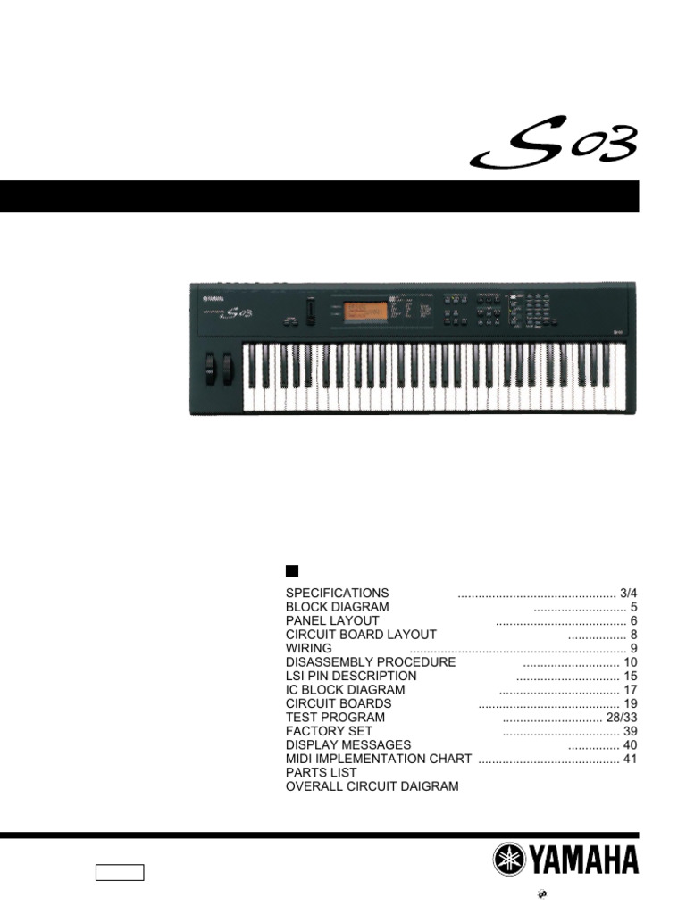 手作り音源モジュール　YAMAHA　S03 ヤマハ | HELLO! MUSIC! S03s for Windows - シンセサイザー