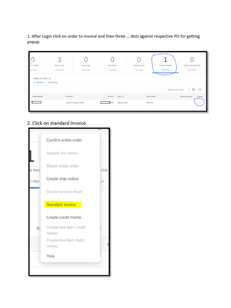 SEZ Invoice Submission Guide | PDF