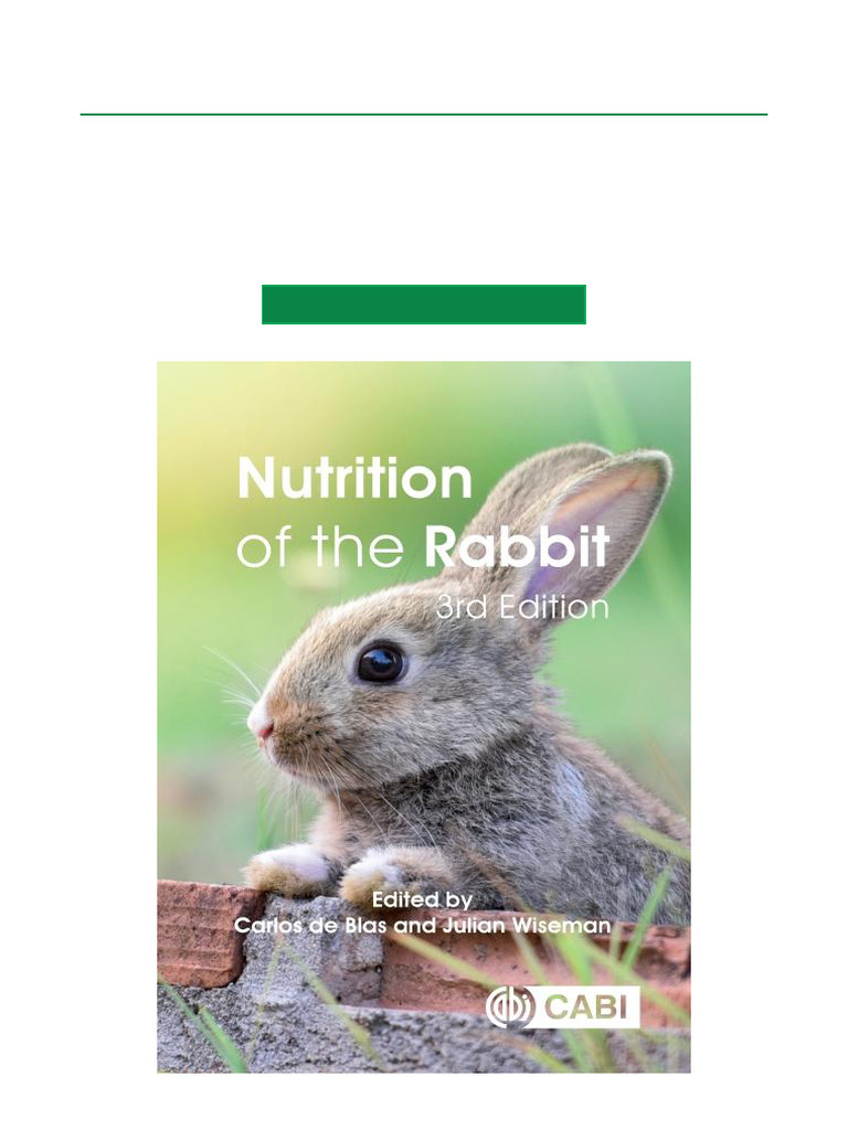 Rabbit Nutrition Insights by Wiseman | PDF | Gastrointestinal Tract ...