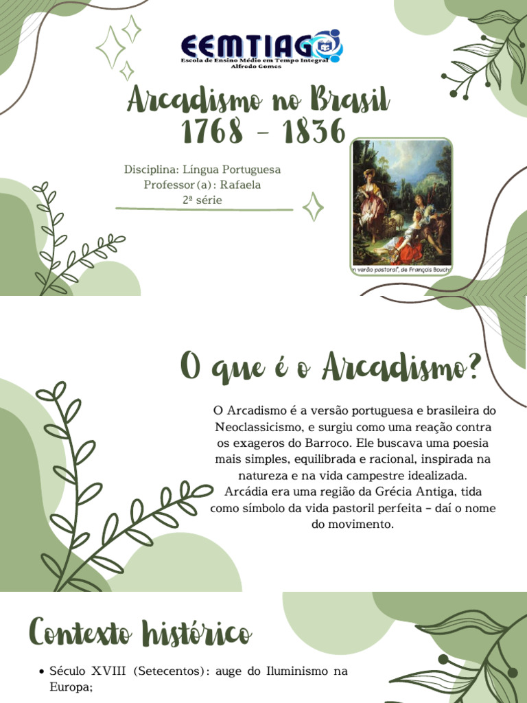 Arcadismo no Brasil: Características e Autores | PDF
