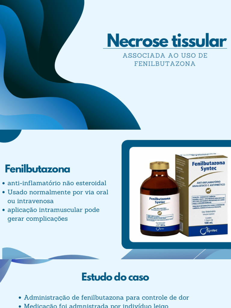 Necrose Tissular por Fenilbutazona | PDF