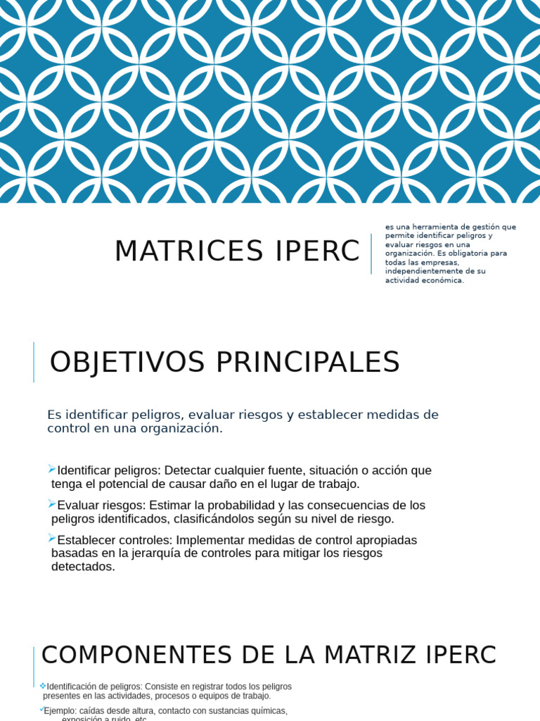 Matrices Iperc | PDF | Riesgo | Matriz (Matemáticas)
