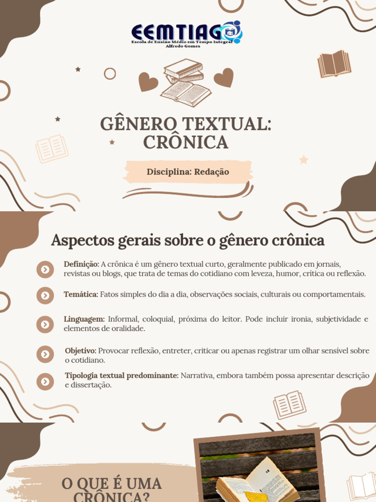 Gênero textual crônica (1) | PDF