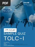 TOLC-I Sample Test Questions | PDF | Mathematics