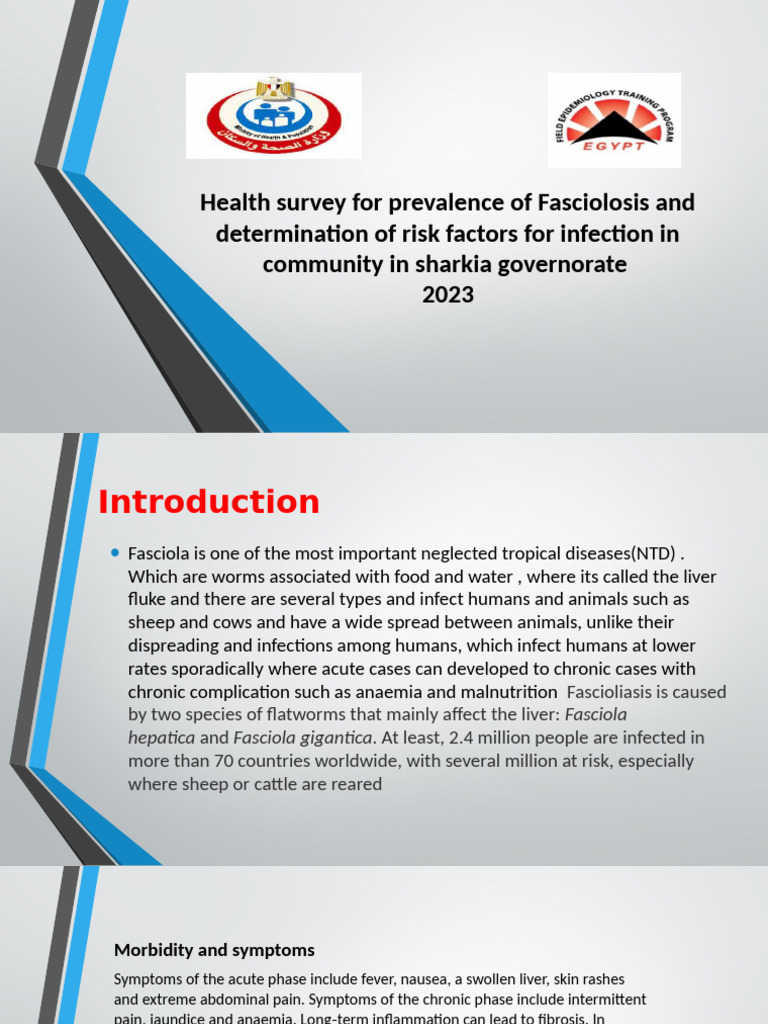 Health Survey For Prevelance of Fasciolasis and Determination | PDF ...