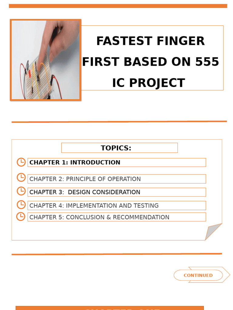 Fastest Finger Timer Using 555 IC | PDF | Electrical Engineering ...