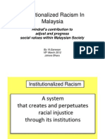 Instiutionalized Racism - Johore Final Version 18th March 2012 1.0