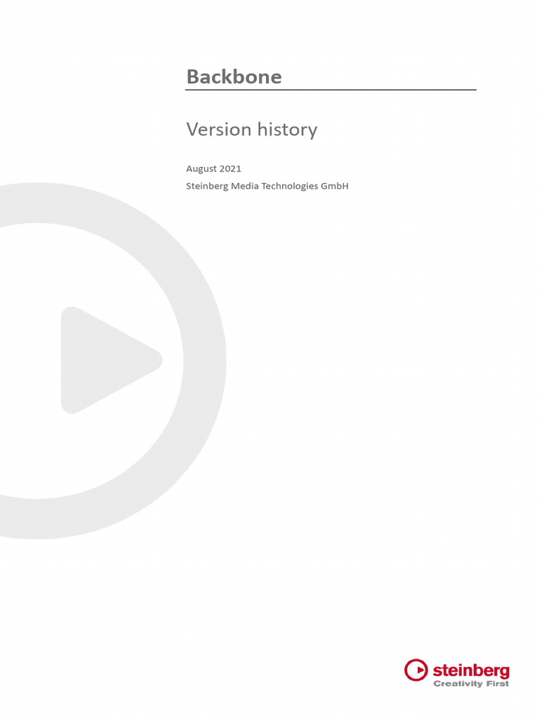 Backbone Version History 2021 08 | PDF | Operating System Families ...
