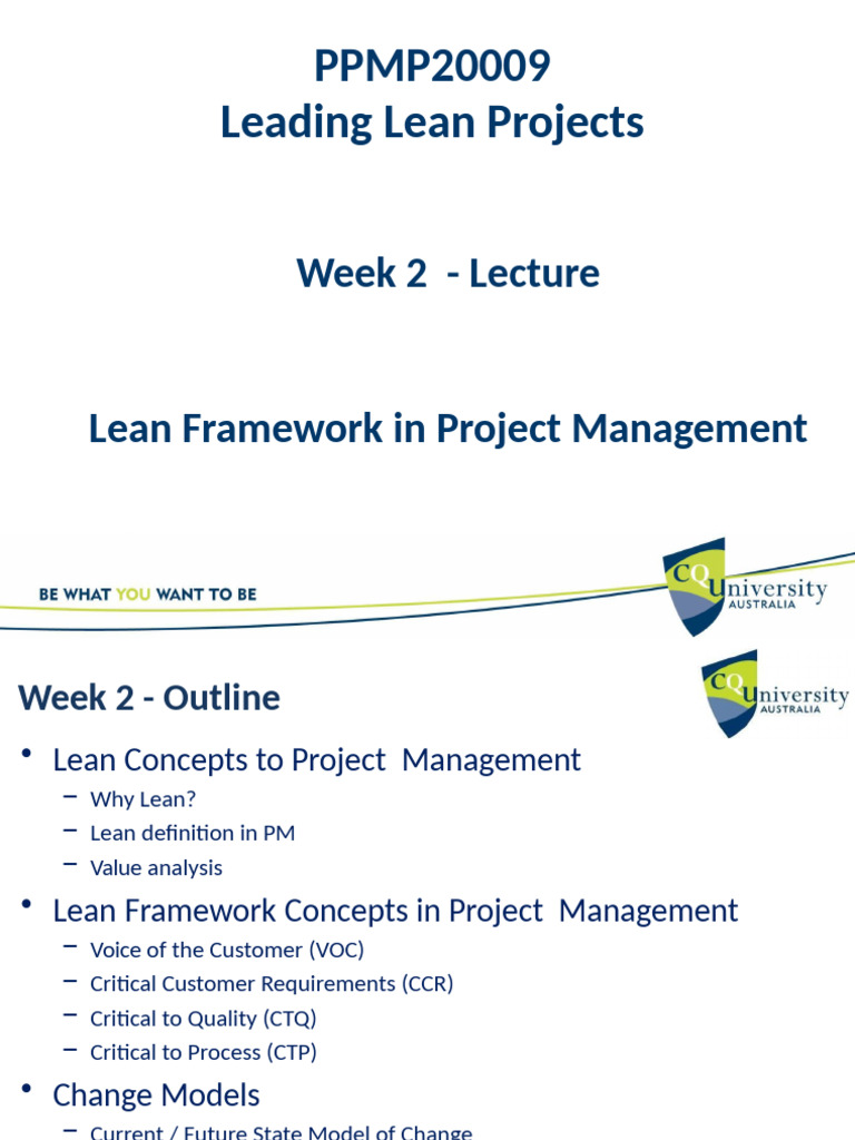 Week 2 Lecture Slides | PDF | Project Management | Business