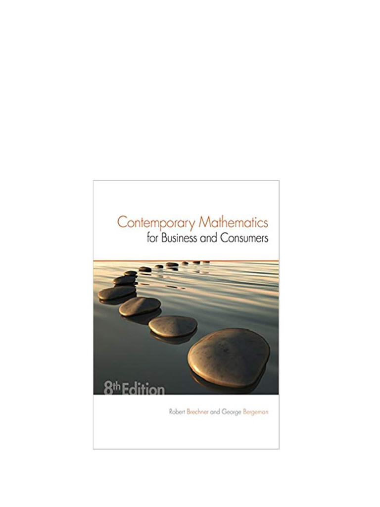 (Ebook PDF) Contemporary Mathematics For Business & Consumers 8th ...