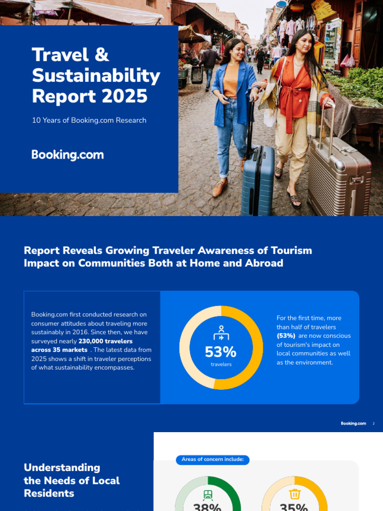 Booking.com Sustainable Travel Insights 2025 | PDF | Tourism ...