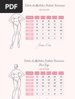 Tabela de Medidas de Roupas com Variação | PDF