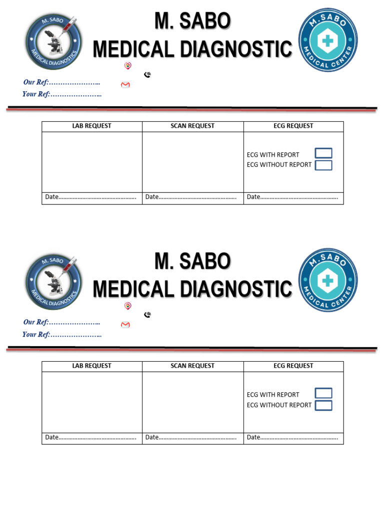 Medical Diagnostic Lab Request Form | PDF