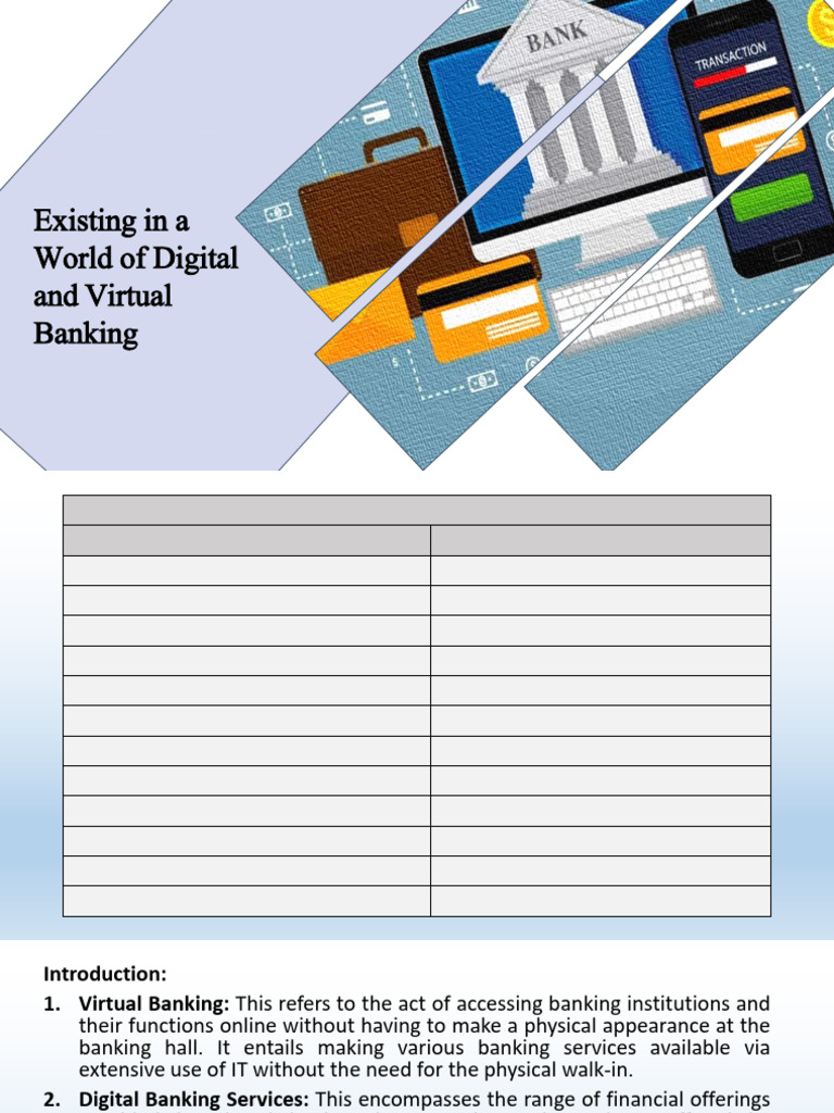 Virtual Banking: Trends and Regulations | PDF | Banks | Regulatory ...