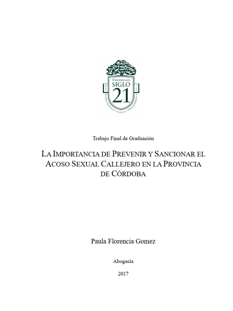 Prevención del Acoso Sexual Callejero | PDF | Acoso sexual | Mujer
