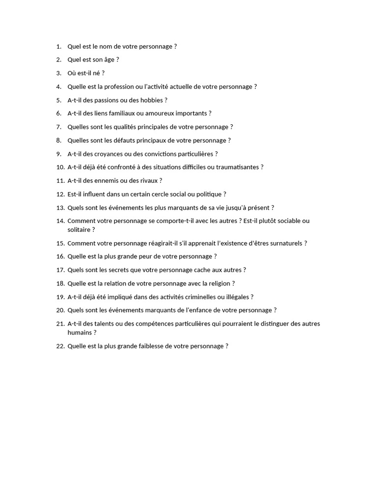 Création de personnages vampiriques | PDF