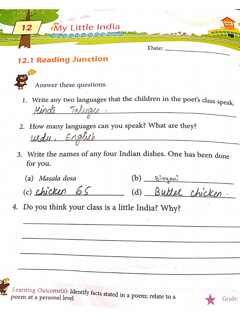 Class - 2 English Practice Book | PDF