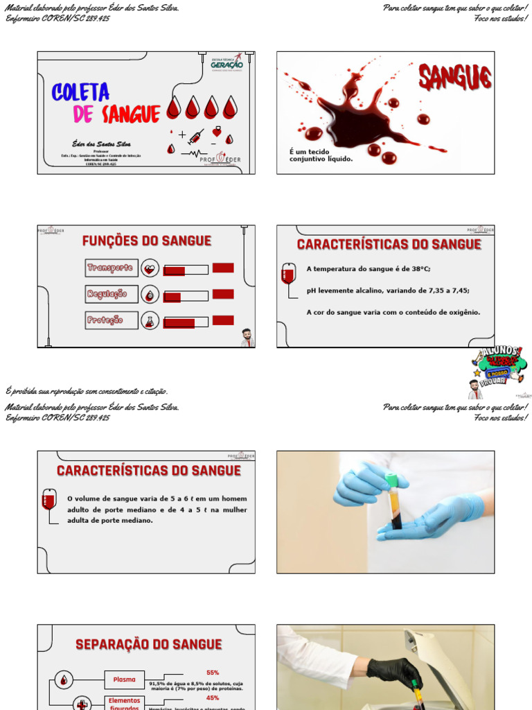 CE - Aula Coleta de Sangue | PDF | Sangue | Medicina Clínica