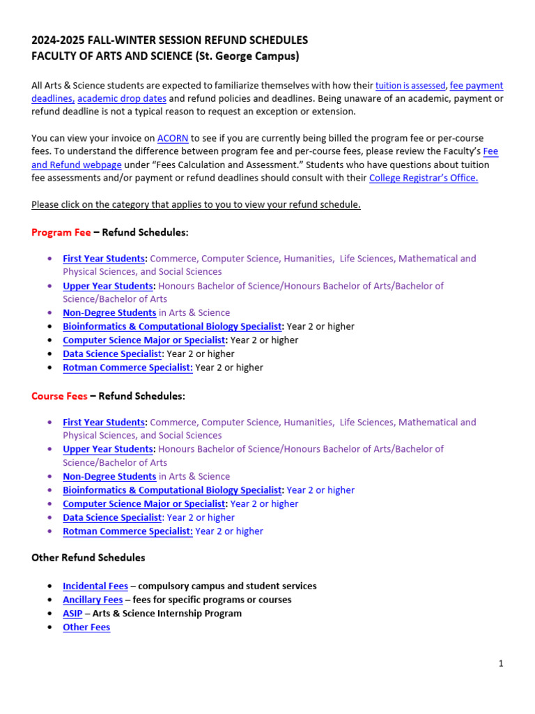a-ASc-24-25 | PDF | Fee | Science