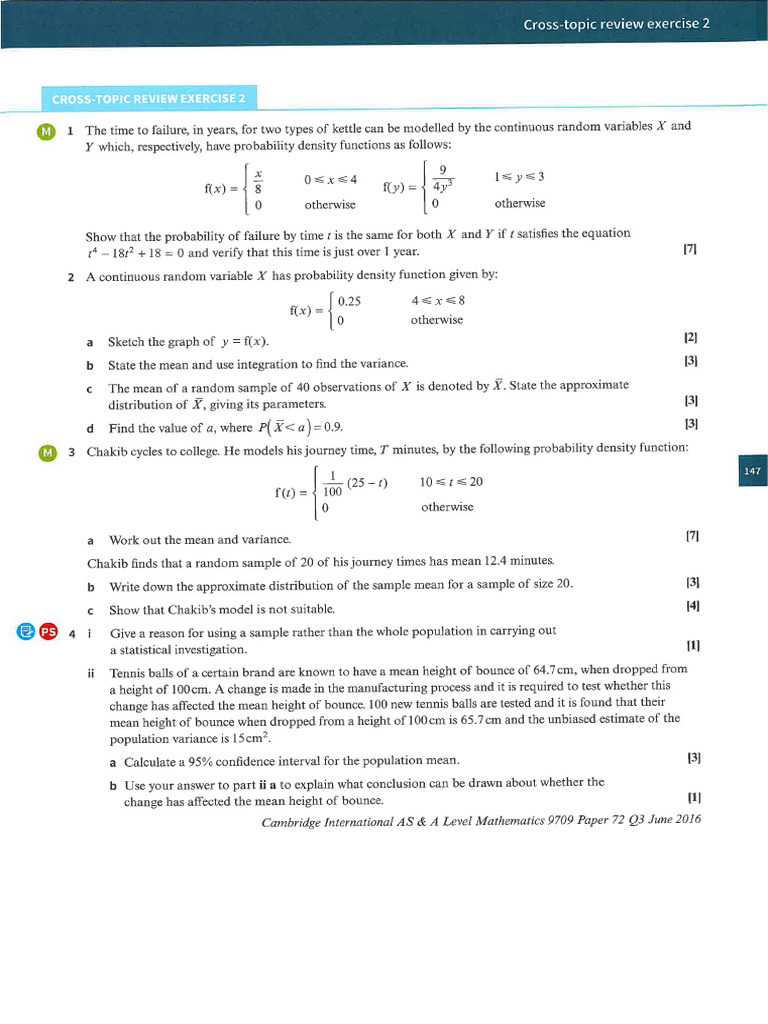 Probability & Statistics 2 (4,5,6) | PDF