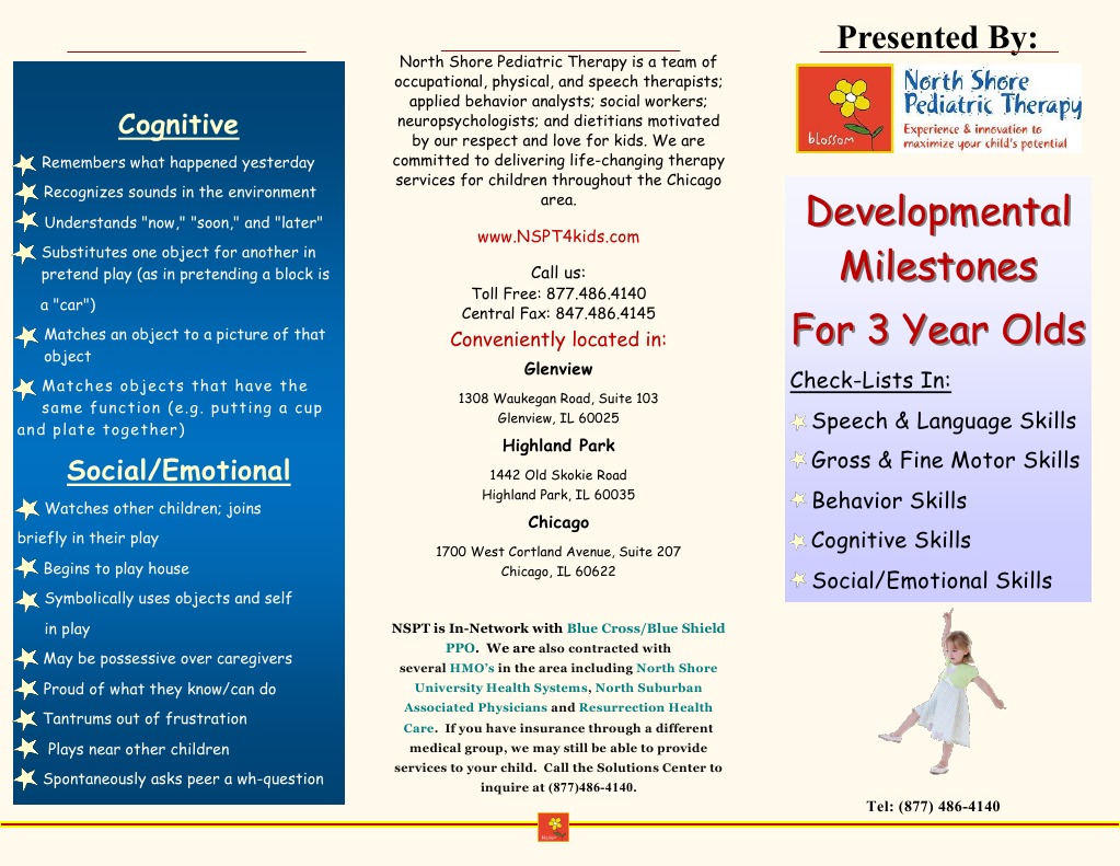 Developmental Milestones for 3-Year-Olds | PDF | Consonant | Question