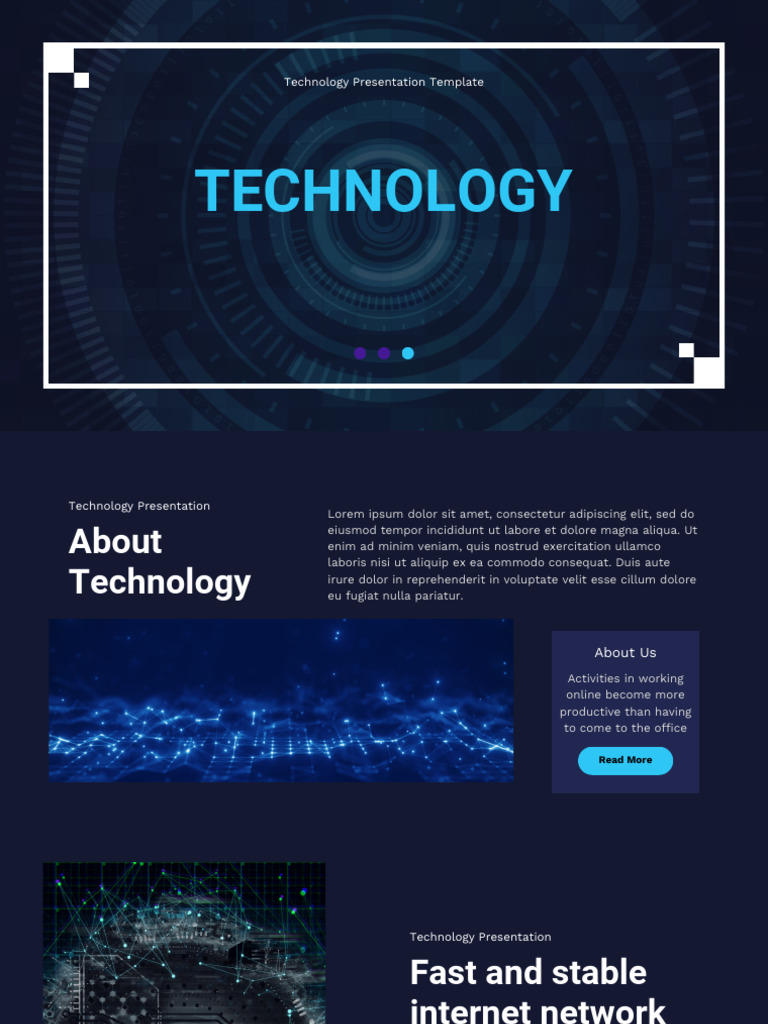 Blue and Black Modern Gradient Technology Presentation - 20250330 ...