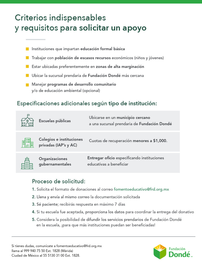 Criterios para Solicitar Apoyo Educativo | PDF