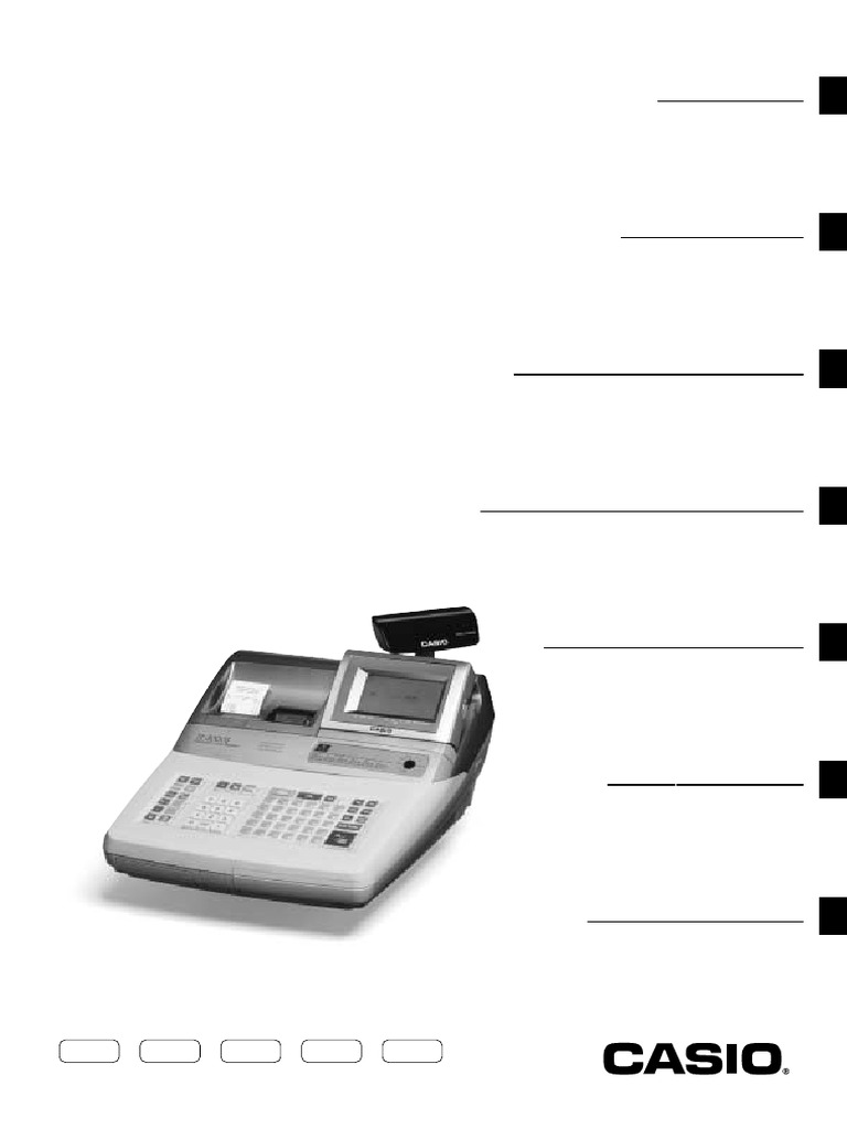 User's Manual: Electronic Cash Register | PDF | Ac Power Plugs And ...
