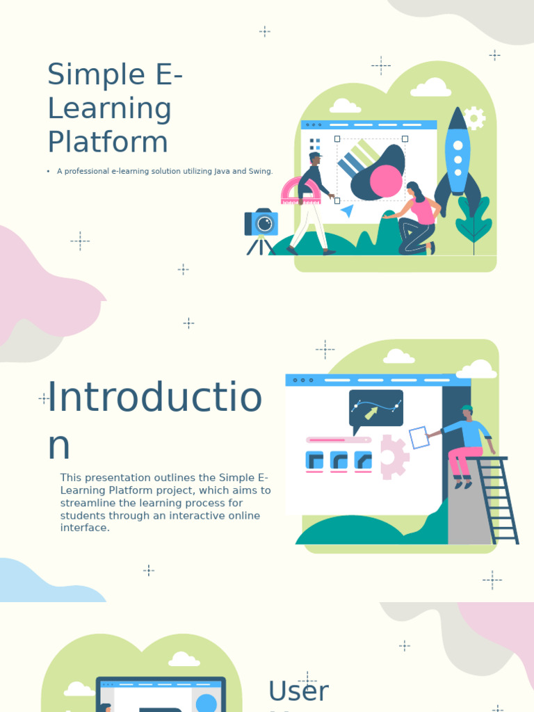 Simple E-Learning Platform | PDF | Educational Technology | User ...