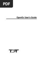 OpenEx User Guide