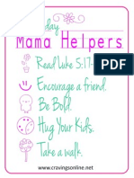Mama Helpers: Wednesday