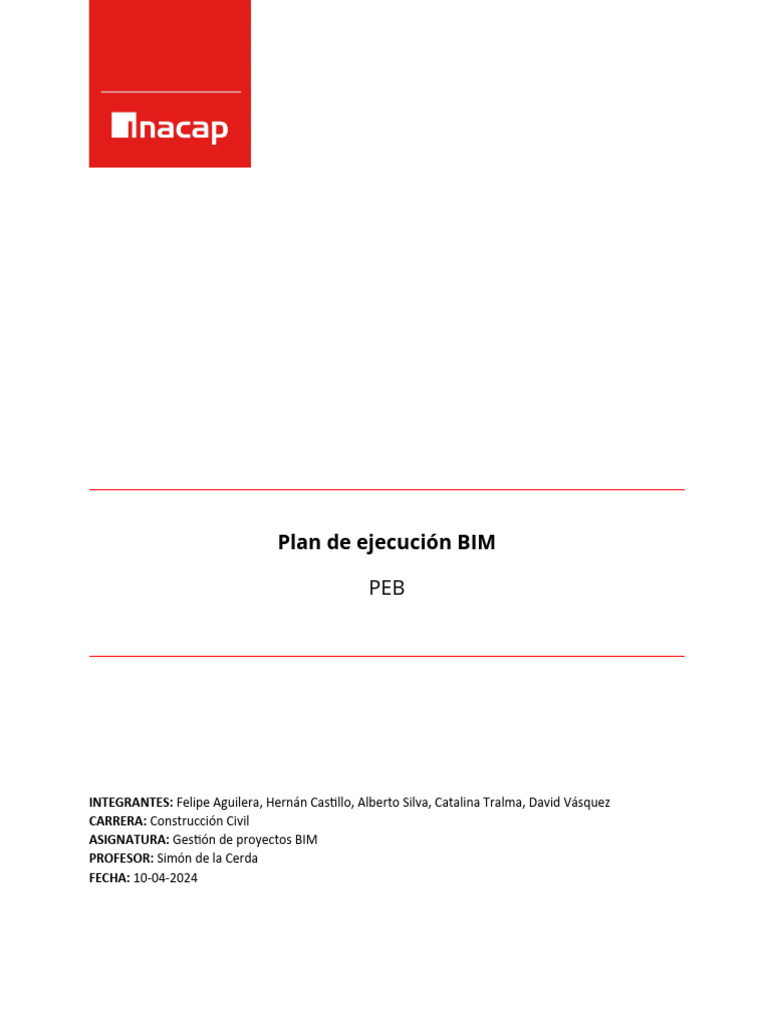 Plan de Ejecución BIM para Construcción | PDF | Autodesk Revit | Software