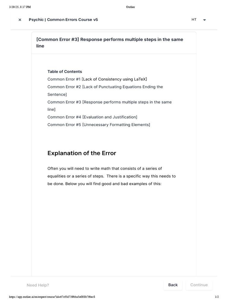 Outlier Errror-3 | PDF