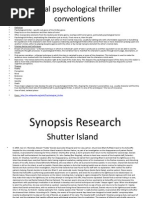 Download Conventions of the Psychological Thriller Genre AND Synopsis Analysis by tiffanyymchan SN86003045 doc pdf