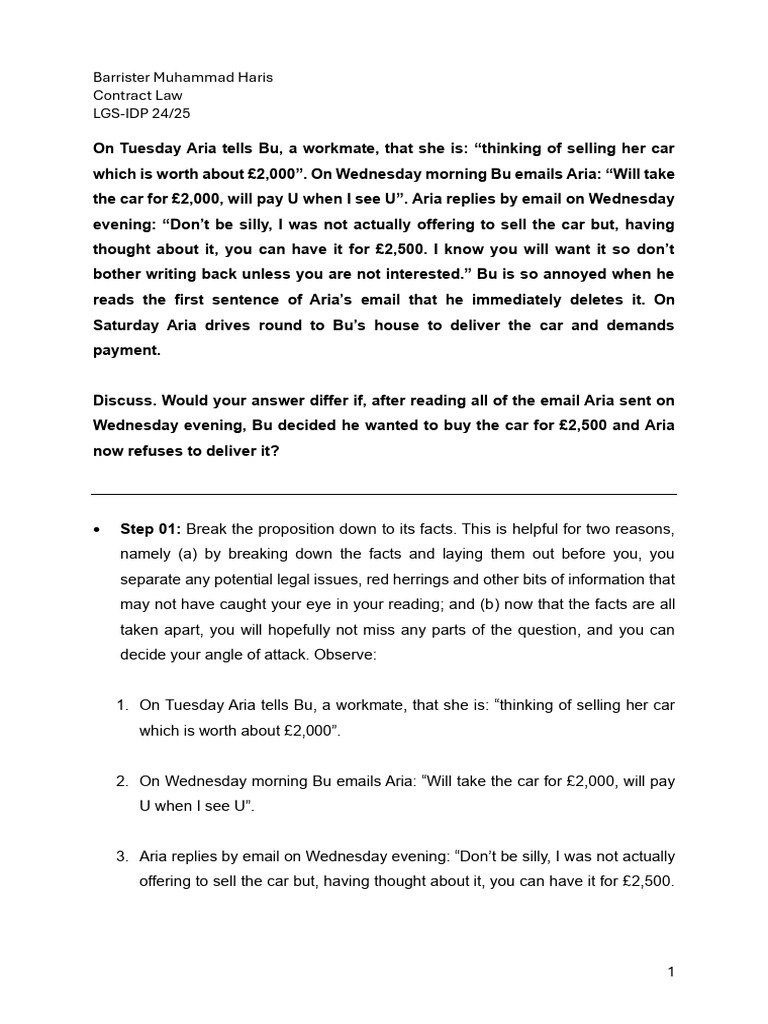 Solving Problem Questions (Aria & Bu) | PDF | Offer And Acceptance ...