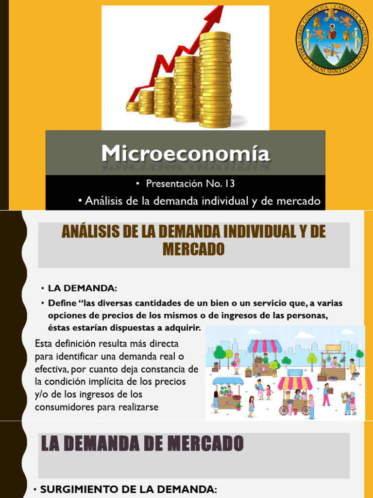 Análisis de la Demanda en Microeconomía | PDF | Demanda | Mercado ...