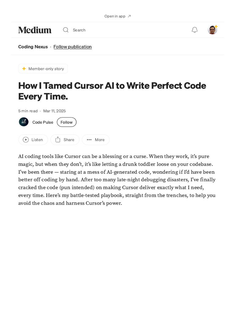 Mastering Cursor AI for Coding Success | PDF | Information Technology ...