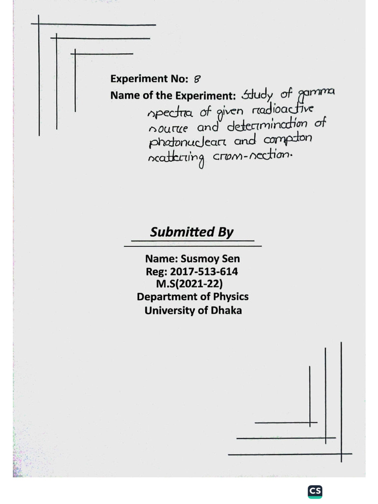 Exp 08 (Cross Section) | PDF