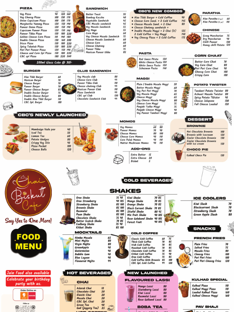 CBC Menu 001 | PDF