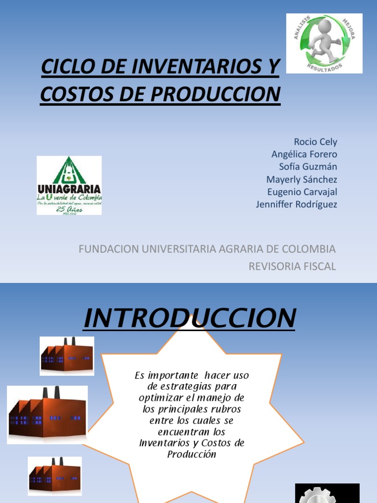 Ciclo de Inventarios y Costos de Producción | PDF | Inventario | Costo