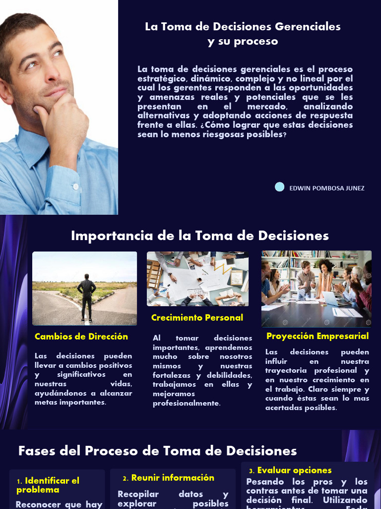 La Toma de Decisiones y Su Proceso | PDF | Toma de decisiones ...