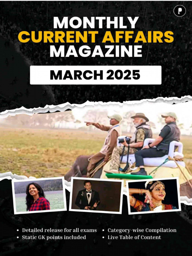 Parcham Current Affairs March 2025 | PDF
