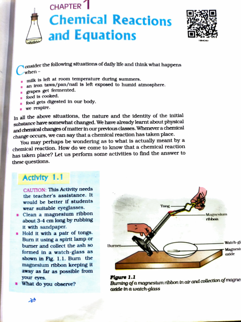 Chemical Reaction and Equations | PDF | Chemical Reactions | Magnesium