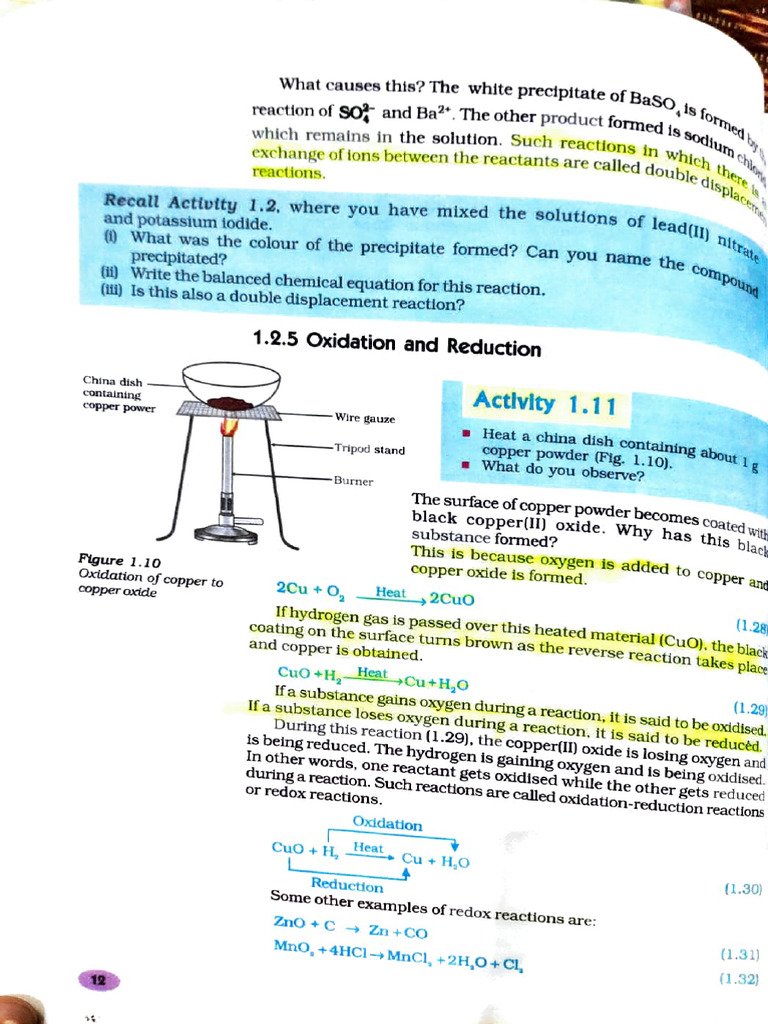 Chemical Reaction and Equations 4 | PDF | Redox | Chemical Reactions